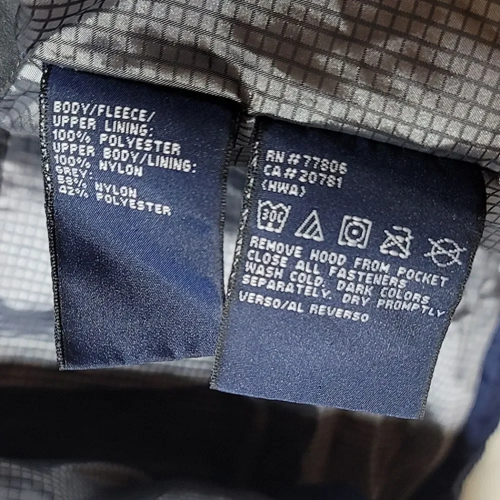 Tommy Hilfiger Performance Blue Hooded Windbreaker Winter Coat